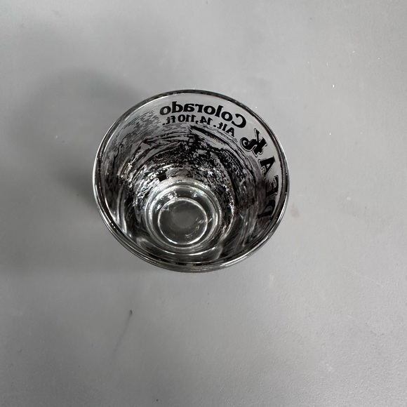 Pikes Peak Colorado Vintage Gold Barware Shot Glass the summit of pikes peak cog - Picture 5 of 6